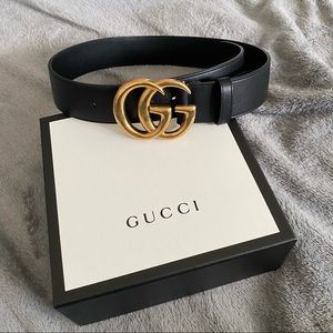 REAL Gucci Belt with Gold Hardware